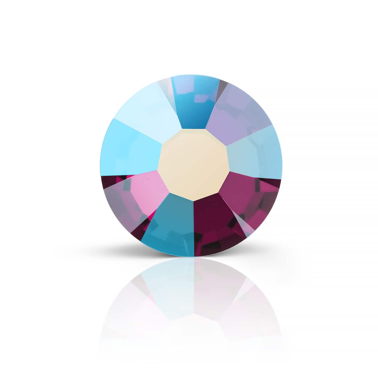 Preciosa MAXIMA SS20 Aurora Borealis Flatback Czech Crystals, 144ct.